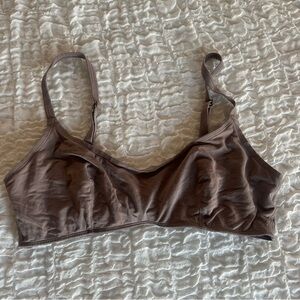 Parade Brown Bralette Large Lined Wireless Comfortable